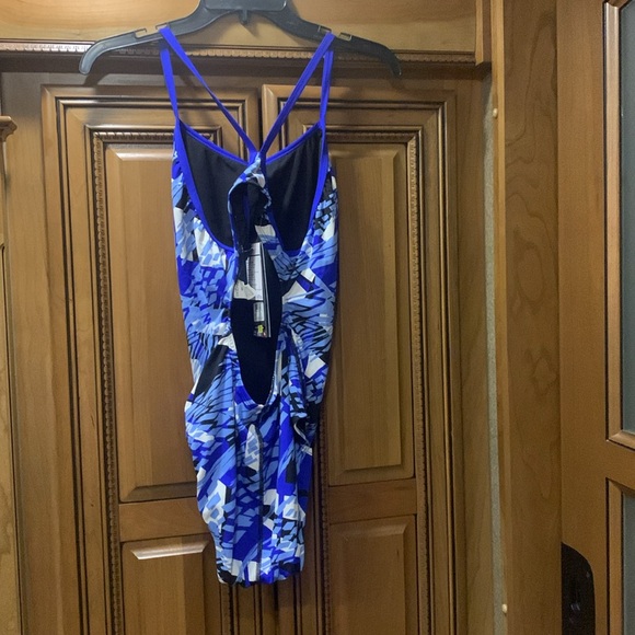 Dolfin  Blue Zephyr Geometric Swimsuit Size 40 (14) - Picture 4 of 7